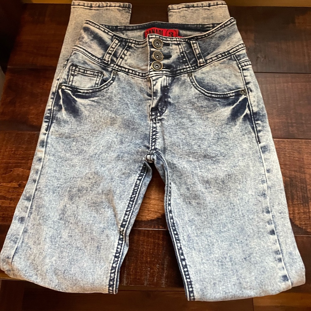 High rise skinny jeans size 3